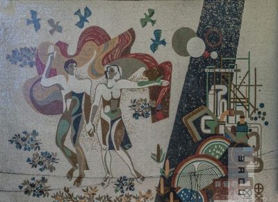 Mozaicuri ceramice decorative,  Casa de Cultură a Tineretului