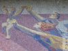 „Geneza”, elemente primordiale ale vieții, mozaic din piatră naturală pe fațada Casei de Cultură Mangalia
